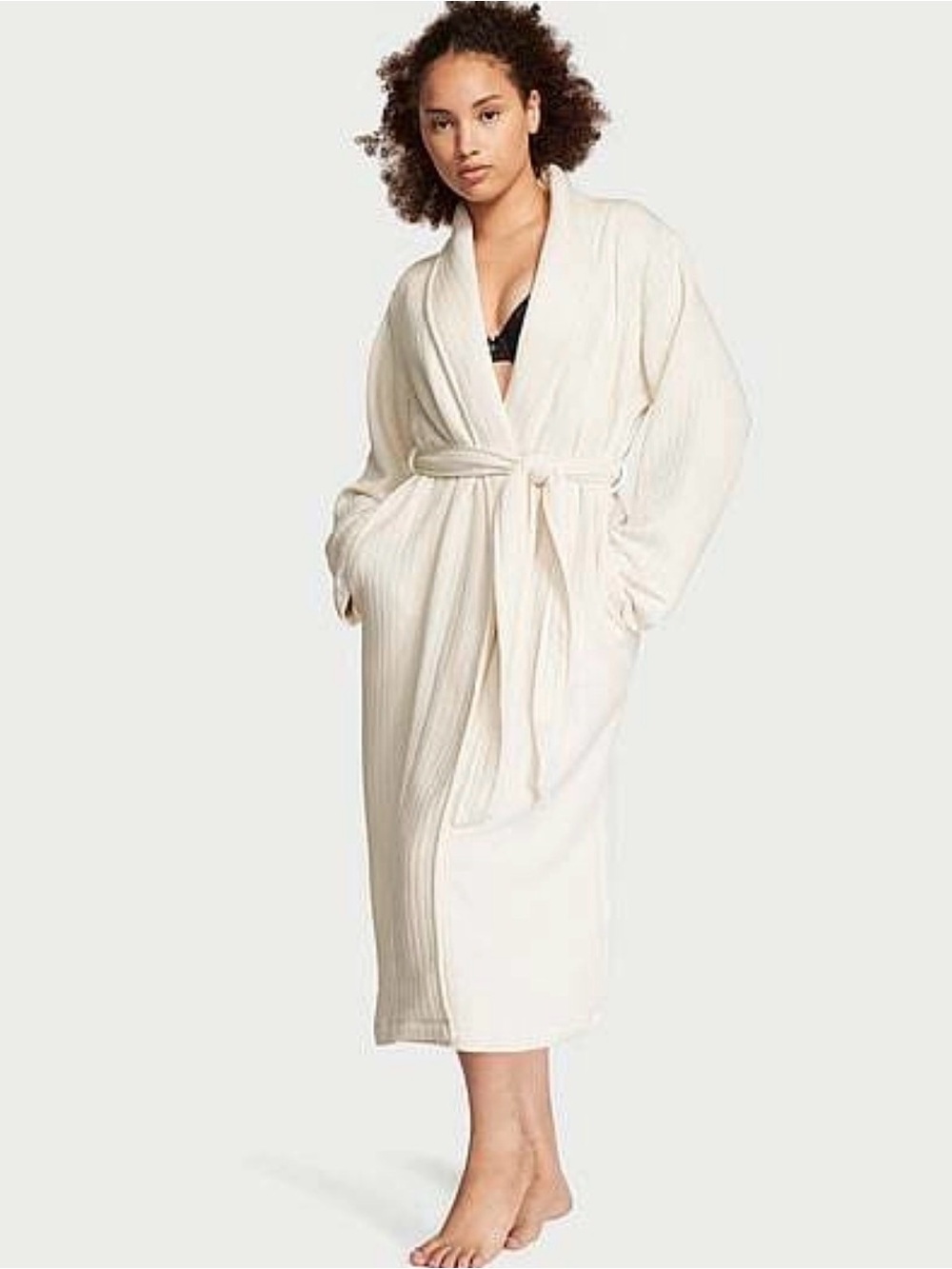 Victoria's Secret Cream Comforter Soft Robe